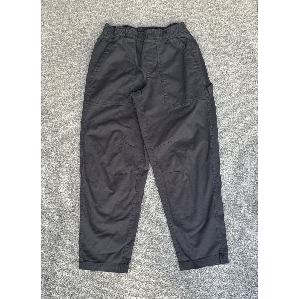 Old Navy High-Rise Pull-On Comfort Waistband Carpenter Pants Black Small